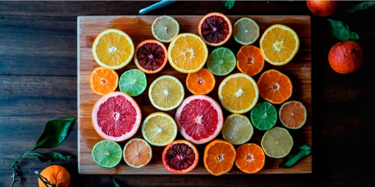 Naranja limón y pomelo - Uso como ingredientes